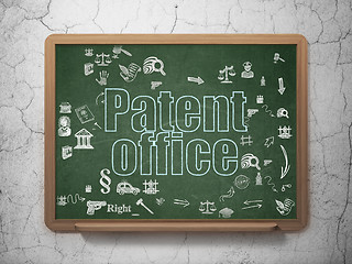 Image showing Law concept: Patent Office on School Board background