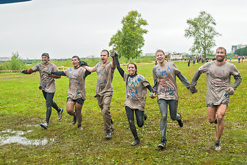 Image showing Mother Liouba team finishes in cross-country race