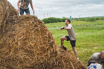 Image showing Cross-country race. Obstacle mow. Tyumen. Russia