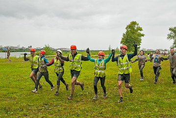 Image showing Team finishes in cross-country race.Tyumen