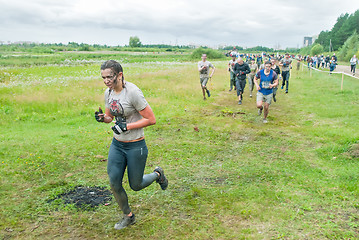 Image showing Cross-country race. Before next obstacle. Tyumen