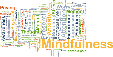 Image showing Mindfulness background concept