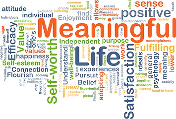 Image showing Meaningful life background concept