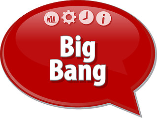 Image showing Big Bang  Business term speech bubble illustration