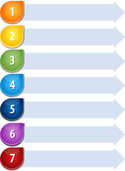 Image showing Bullet List Seven blank business diagram illustration