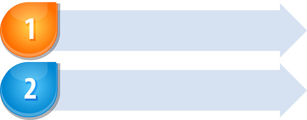 Image showing Bullet List Two blank business diagram illustration