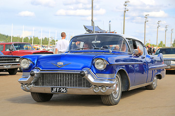 Image showing Classic Blue Cadillac Series 62 in a Show