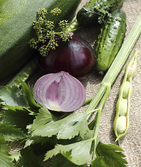 Image showing Red onions 