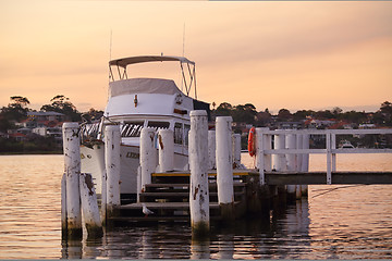 Image showing Dusk colours at Lilyfield NSW Australia