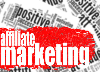 Image showing Word cloud affiliate marketing