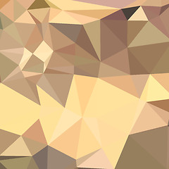 Image showing Flavescent Yellow Abstract Low Polygon Background