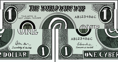 Image showing One Cyber Dollar Etching