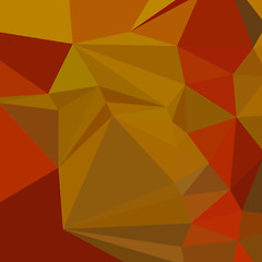 Image showing Tenne Tawny Orange Abstract Low Polygon Background