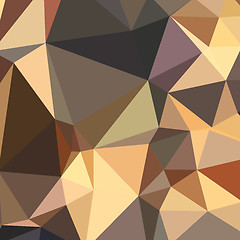 Image showing Bole Brown Abstract Low Polygon Background