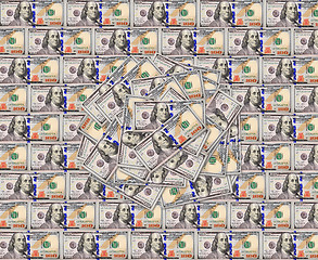 Image showing dollar banknotes texture