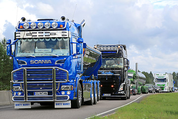 Image showing Show Truck Convoy with Scania R520 Clintan and Volvo FH Phil Col