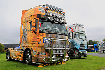 Image showing DAF Show Trucks with World History Themes
