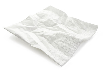 Image showing white paper napkin