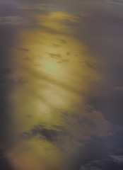 Image showing  cloud is illuminated by the sun from the height