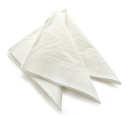 Image showing white paper napkins