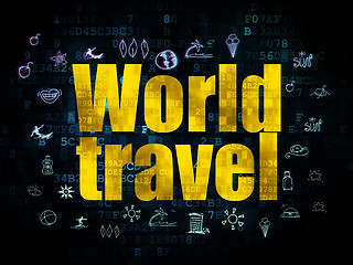 Image showing Travel concept: World Travel on Digital background