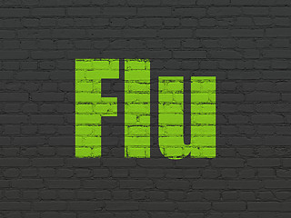 Image showing Medicine concept: Flu on wall background