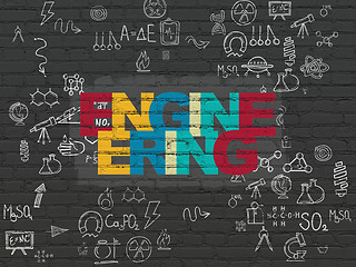 Image showing Science concept: Engineering on wall background