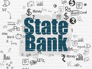 Image showing Currency concept: State Bank on wall background