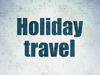 Image showing Travel concept: Holiday Travel on Digital Paper background