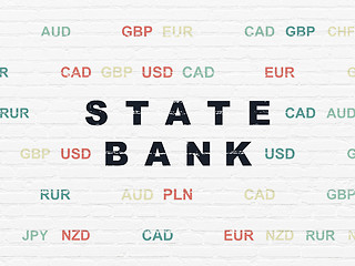 Image showing Currency concept: State Bank on wall background