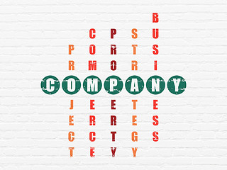 Image showing Business concept: word Company in solving Crossword Puzzle