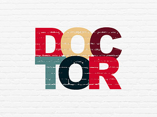 Image showing Medicine concept: Doctor on wall background