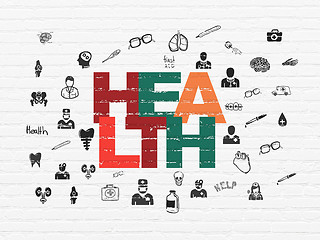 Image showing Medicine concept: Health on wall background