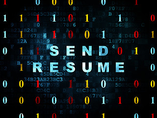 Image showing Business concept: Send Resume on Digital background