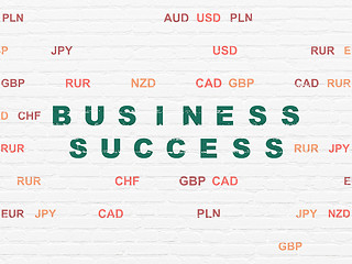 Image showing Business concept: Business Success on wall background