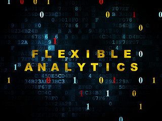 Image showing Business concept: Flexible Analytics on Digital background