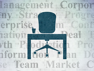 Image showing Business concept: Office on Digital Paper background