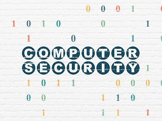 Image showing Privacy concept: Computer Security on wall background