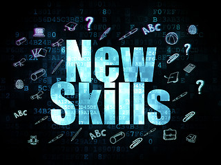 Image showing Education concept: New Skills on Digital background