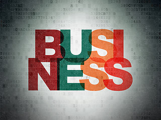 Image showing Business concept: Business on Digital Paper background