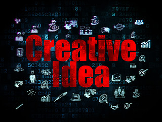 Image showing Business concept: Creative Idea on Digital background