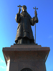 Image showing Religious place with monument in Priluky town