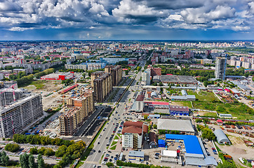 Image showing Construction of residential district in Tyumen