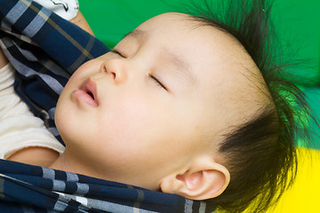 Image showing Chinese babny sleeping