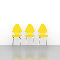 Image showing yellow chairs