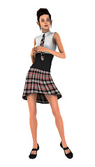 Image showing Schoolgirl