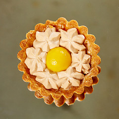 Image showing Sweet tartlets filled with cream 