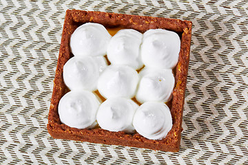 Image showing Sweet tartlets filled with cream 