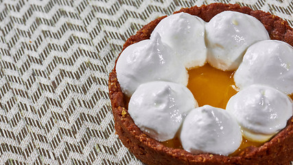 Image showing Sweet tartlets filled with cream 