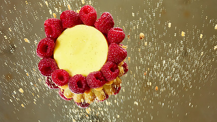 Image showing Home made tartlets with raspberries